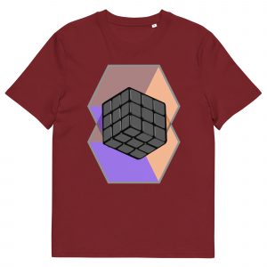 puzzle cube t shirt – creative rubik’s cube inspired teeunisex organic cotton t shirt