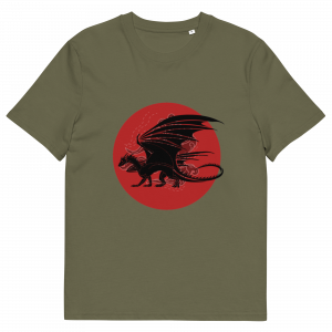 dragon t shirt – mythical fantasy graphic teeunisex organic cotton t shirt